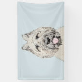 Banderoles Peinture de Bouvier des Flandres - Art original de (Vertical)