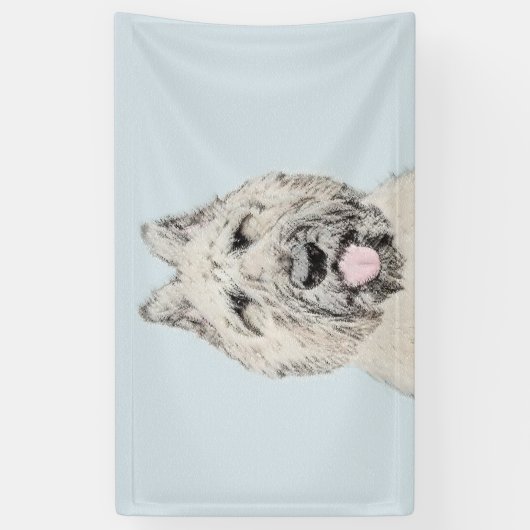 Banderoles Peinture de Bouvier des Flandres - Art original de (Vertical)