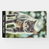 Banderoles Peinture de chat (Horizontal)