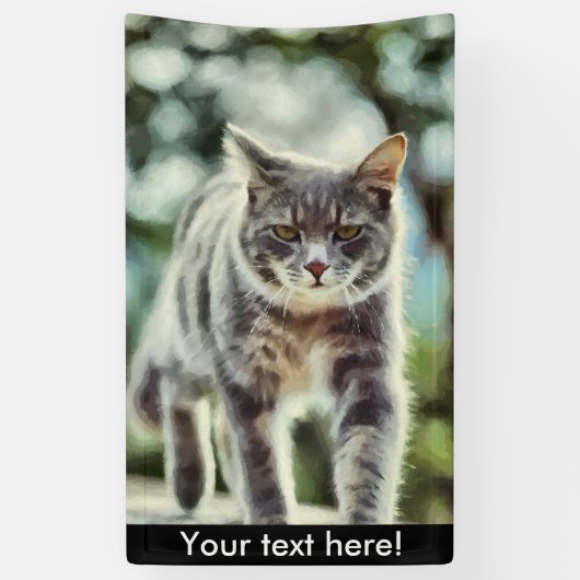 Banderoles Peinture de chat (Vertical)