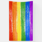 BANDEROLES PEINTURE DE DRAPEAU DE RAINBOUS LGBT (Vertical)