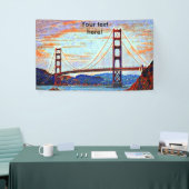 Banderoles Peinture de golden gate bridge (Salon professionnel)