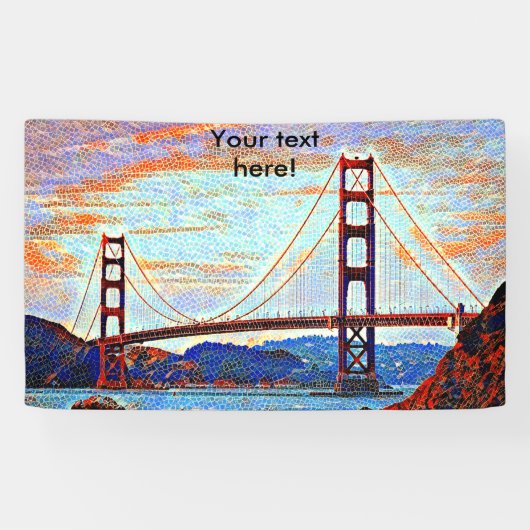 Banderoles Peinture de golden gate bridge (Horizontal)