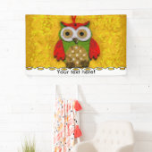 Banderoles Peinture de hibou (En situation)