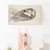 Banderoles Peinture de Saluki (Faune) - Cute Original Chien A (En situation)