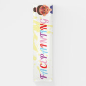 Banderoles Peinture de visage Peintre de visage Artiste Entre (Verticale)