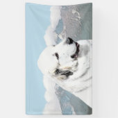 Banderoles Peinture des Pyrénées - Art original du chien (Vertical)