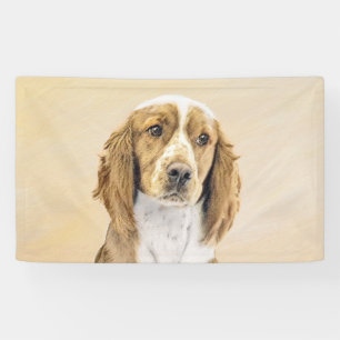 Banderoles Peinture d'espagnol Welsh Springer - Art original 