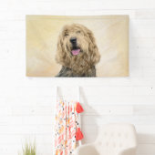 Banderoles Peinture d'Otterhound - Joli art original de chien (En situation)