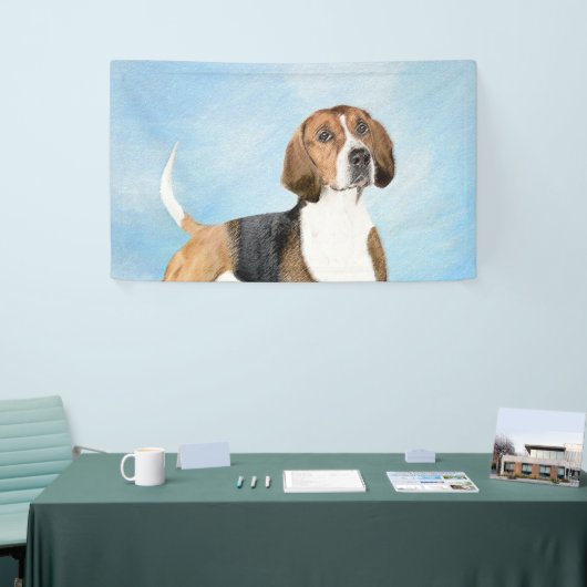 Banderoles Peinture Foxhound en anglais - Joli art original c (Salon professionnel)