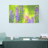 Banderoles Peinture Lupine - Art Fleur Original (Salon professionnel)