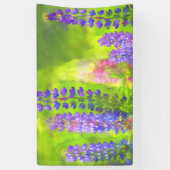 Banderoles Peinture Lupine - Art Fleur Original (Vertical)