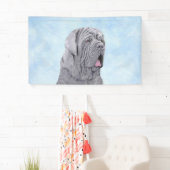 Banderoles Peinture Mastiff Neopolitan - Art Chien original (En situation)