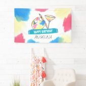 Banderoles Peinture & Sip Anniversaire Peinture et fête du vi (En situation)