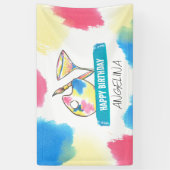 Banderoles Peinture & Sip Anniversaire Peinture et fête du vi (Vertical)