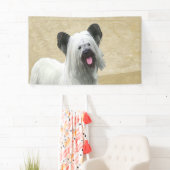 Banderoles Peinture Skye Terrier - Cute Original Chien Art (En situation)