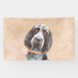 Banderoles Peinture Spinone Italiano - Belle Art Original Chi