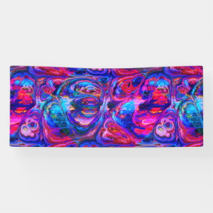 Banderoles Peintures à teintes pourpres modernes
