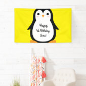 Banderoles Penguin Cute Winte 1er Anniversaire de fête Décor (En situation)