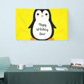 Banderoles Penguin Cute Winte 1er Anniversaire de fête Décor (Salon professionnel)