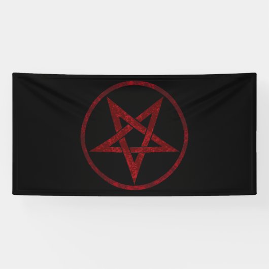 Banderoles Pentagram Red Devil (Horizontal)