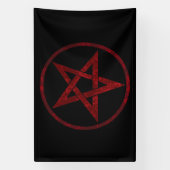 Banderoles Pentagram Red Devil (Verticale)