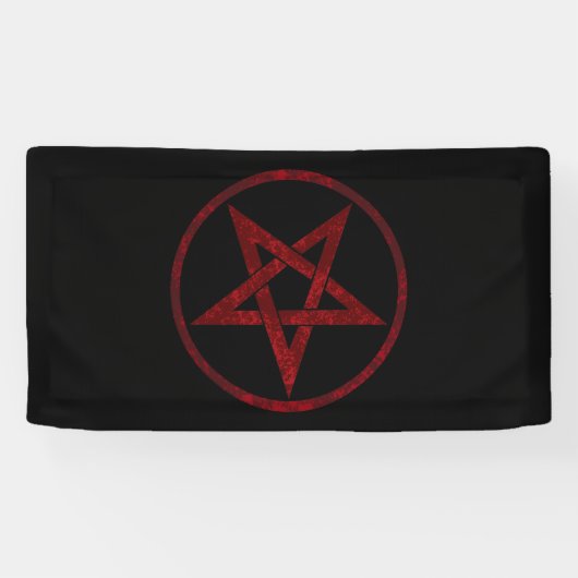 Banderoles Pentagram Red Devil (Horizontal)