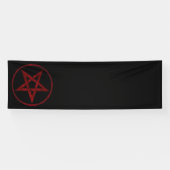 Banderoles Pentagram Red Devil (Horizontal)