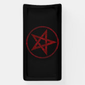 Banderoles Pentagramme du Diable Rouge (Verticale)