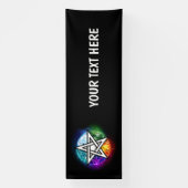 Banderoles pentagramme du Wiccan (Verticale)