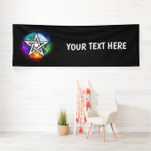 Banderoles pentagramme du Wiccan (Insitu)