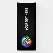 Banderoles pentagramme du Wiccan (Verticale)