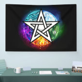 Banderoles pentagramme du Wiccan (Salon professionnel)