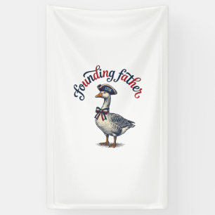 Banderoles Père fondateur Goose Vintage Chemise patriotique D