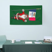 Banderoles Père Noël Avec Drapeau De L'Iowa (Salon professionnel)