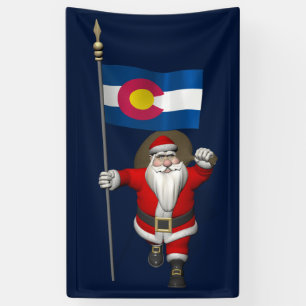 Banderoles Père Noël Avec Drapeau Du Colorado