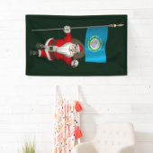 Banderoles Père Noël Avec Drapeau Du Dakota Du Sud (En situation)