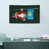 Banderoles Père Noël Avec Drapeau Du Dakota Du Sud (Salon professionnel)