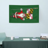 Banderoles Père Noël Avec Drapeau Du Maryland (Salon professionnel)