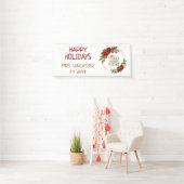 Banderoles Père Noël Enseignant Favori Joyeuses Fêtes Noël (En situation)