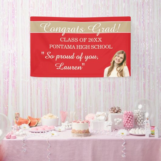 Banderoles Perfect Graduation Congrats BANNER (Fête)