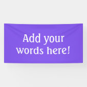 Banderoles Personalisé Violet Clair (Horizontal)