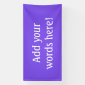 Banderoles Personalisé Violet Clair (Verticale)
