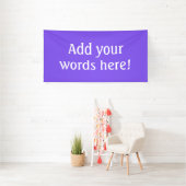 Banderoles Personalisé Violet Clair (Insitu)