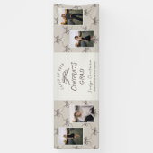 Banderoles Personalized Cream Taupe Bows 4 Photo Graduation (Vertical)