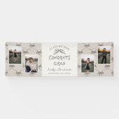 Banderoles Personalized Cream Taupe Bows 4 Photo Graduation (Horizontal)