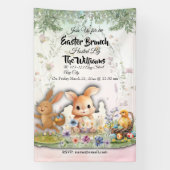 Banderoles Personalized Easter Brunch Party Banner (Verticale)
