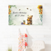 Banderoles Personalized Honey Bear Birthday (En situation)