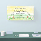 Banderoles Personalized Llama Themed Baby Shower  (Salon professionnel)