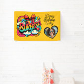 Banderoles Personalized Retro Surprise Pop Art Party Birthday (Insitu)